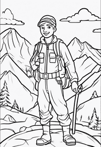 Explorer in Mountain