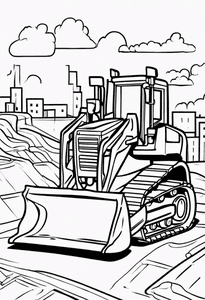 Bulldozer in Skatepark