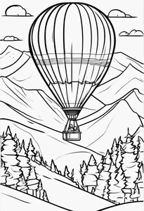 Hotairballoon in Ski Slope