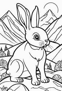 Rabbit in Mountain