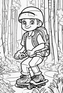 Rollerblades in Forest