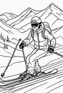 Scientist in Ski Slope