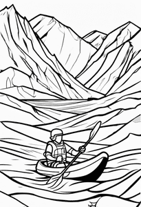 Kayak in Glacier
