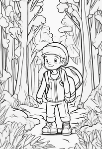 Student in Forest