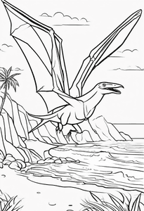 Pterodactyl in Beach