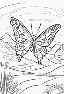 Butterfly in Desert