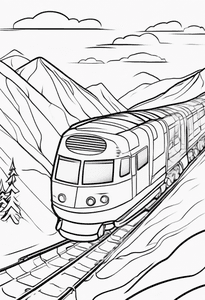 Train in Ski Slope